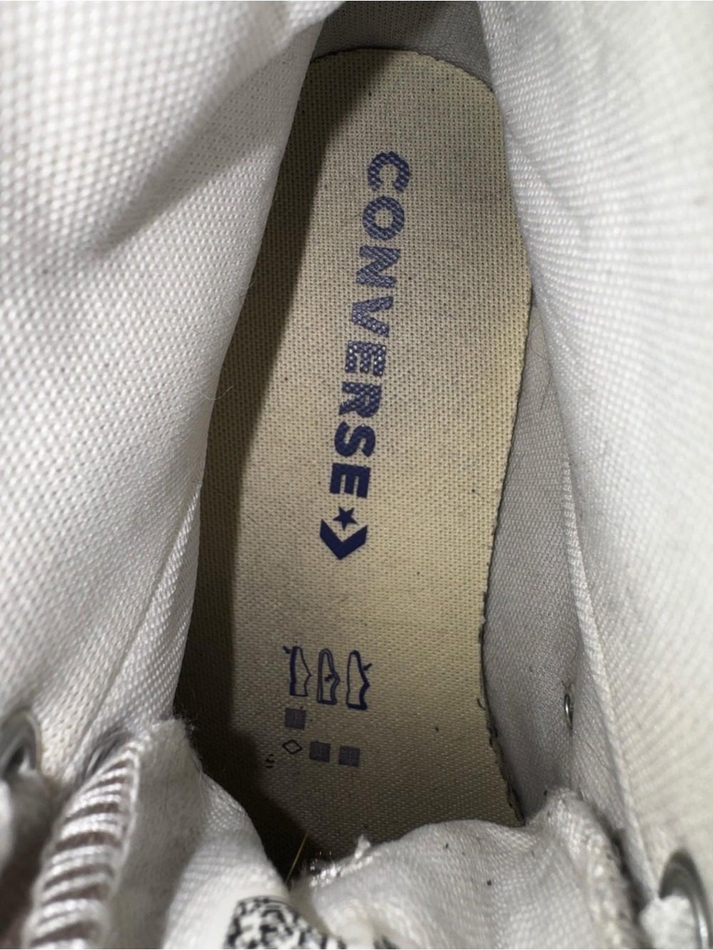 Converse Chuck Taylor High-Top Canvas Sneakers in Grey with White Accents - Picture 6 of 9